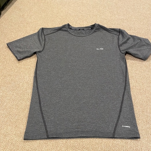Champion Power Core Men’s Large Fitted DuoDry Gray Shirt - Picture 2 of 7